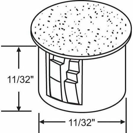 STRYBUC Black Screw Hole Cover Large 16-335